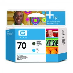 HP 70 (C9404A) - tlačová hlava, cyan (azúrová)